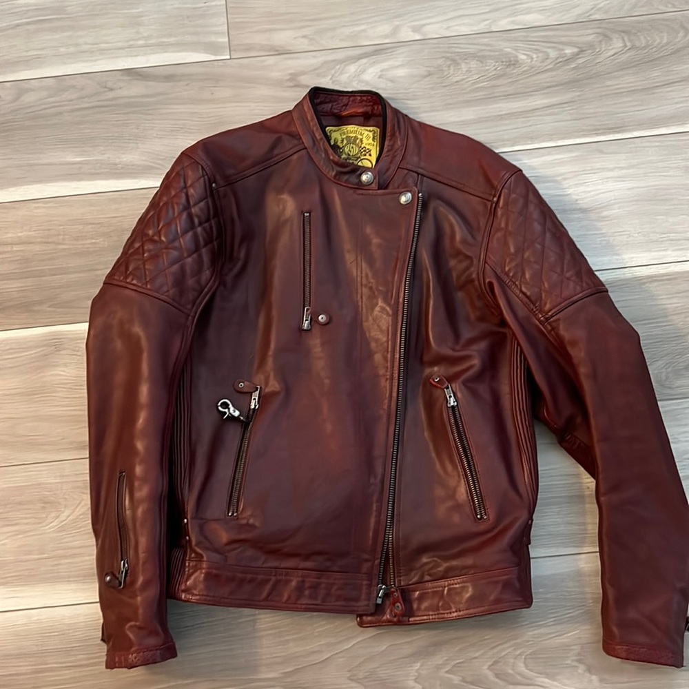 Roland Sands Designs leather motorcycle jacket